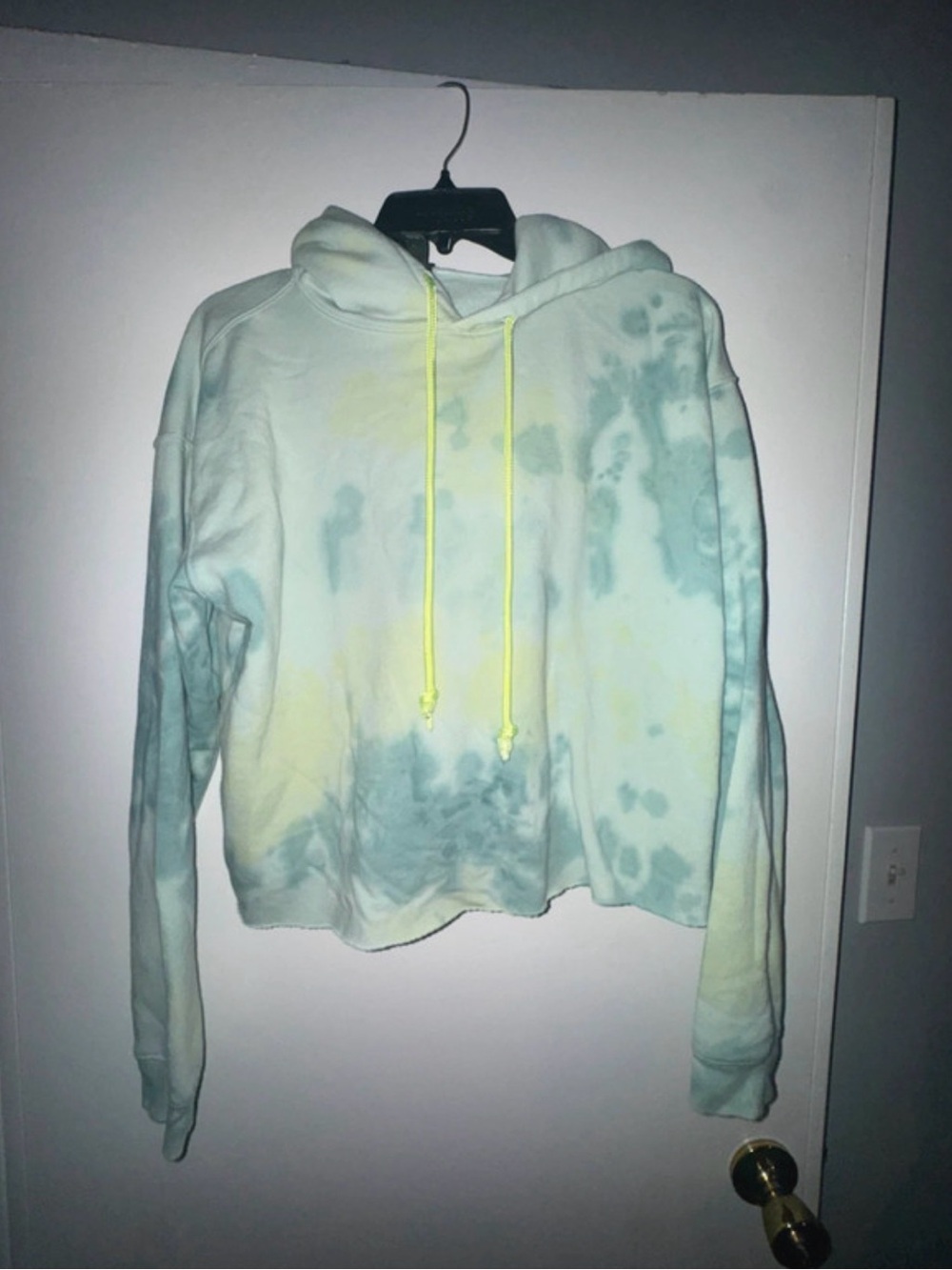 wild fable Tie-Dye Hoodie in Light Blue & Pale Yellow